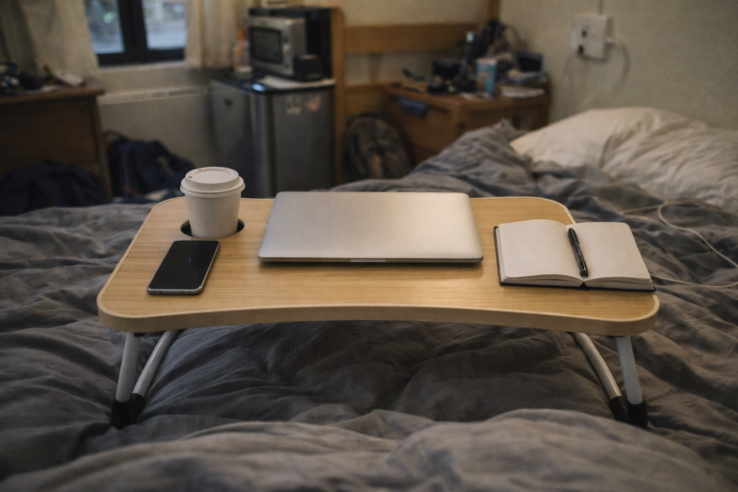 DormDesk™ – Portable Bed Desk for Studying & Laptop Use