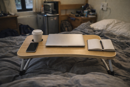 DormDesk™ – Portable Bed Desk for Studying & Laptop Use